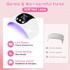 LKE UV Light for Gel Nails, 54W UV LED Nail Lamp with 18 Beads 3 Timer Setting & Auto Sensor Nail Dryer for Gel Polish Polygel Fast Curing Manicure Professional UV Nail Light Home Salon Nail Tools