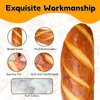 AUECOOME 3D Simulation Bread Plush Pillow Simulation Buttered Bread Pillow Baguette Pillow Funny Body Pillow Food Plush Stuffed Toy for Home Decor (31.5)