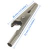 iexcell 100 Pcs 2 Inches / 51 mm Steel Alligator Clips Crocodile Clamps, Silver Tone Nickel Plated, Come in a Plastic Case