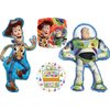 Anagram Woody and Buzz Lightyear's Birthday Party Supplies Balloon Bouquet Decorations