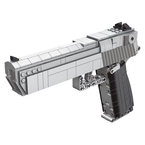 Caliber Gourmet Mechanical Model Kit - Automatic Toy Handgun, 528 pcs 3D Building Blocks, DIY Simulation Weapon Toy for 12+ Years and Adults