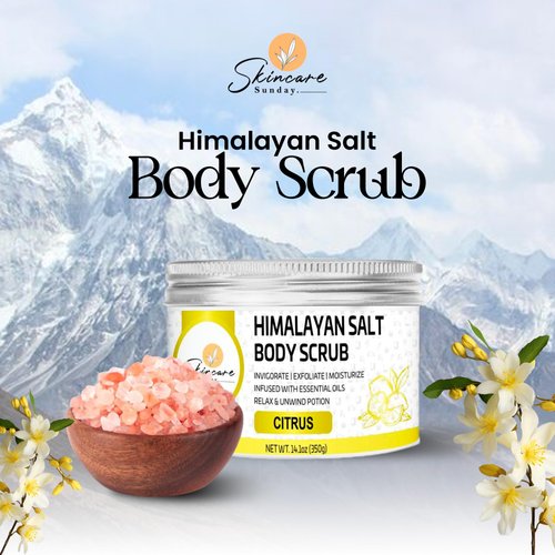 Skincare Sunday Himalayan Salt Body Scrub | Invigorate | Exfoliate | Moisturize - relax & uniwnd potion (CITRUS)