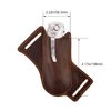 Leather Knife Sheath for Belt,Pocket Knife Holder,EDC Belt Pocket Organizer,Handmade Cross Draw Left Side Carry Open Knife Holster,EDC Leather Sheath for 5 inch Folding Knife,Gifts for Men Dark Brown