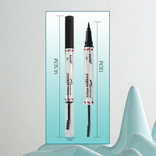 JOSURBEAUTY 2-in-1 Eyebrow Pencil with Sealing Glue - All Day Makeup, Waterproof eyebrow,Double Ended, Medium Brown