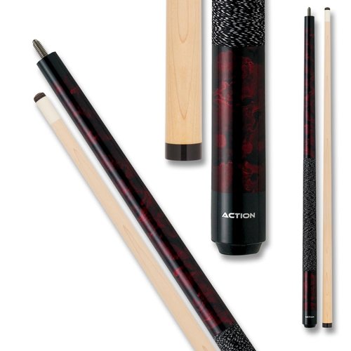 Action Junior Billiards Pool Cue Stick - Burgundy - 52in