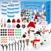 9 Pack DIY Snowman Kit Toys for Kids,Christmas Crafts Gift Toys for Girls,Boys,Build a Snowman Kit Indoor Decorations,Creative Kids Air Dry Modeling Clay,Christmas Gift Stocking Stuffers for Toddler