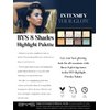 BYS Highlight Palette 8 Shades - Highlighting Powder Palette, Strobe Palette, Glam, Glow, Shimmer, Illuminate Makeup, enhance skin complexion intensify glow face eyes body makeup palette