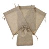 SumDirect 20Pcs 5x7inch Brown Linen Burlap Bag, Mini lightweight Gift Bags Breathable Pouches with Drawstring Packing Storage Jute Sacks for Wedding, Party, Birthday, DIY Craft…
