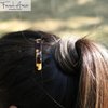 French Amie Rounded Oblong Small 2.5" Cellulose No Metal Set of 2 French Hair Slides Clips for Women Tige Boule Clasp Handmade Girls Side Slide-in Barrette Clip Paris Hair Accessories for Women Strong Hold No Slip Grip Fashion Durable and Styling, Made in
