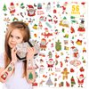 Cerlaza 616 Pcs (56 Sheets) Christmas Temporary Tattoos for Kids, Christmas Fake Tattoo stickers for Stocking Stuffers, Merry Christmas Decorations Tattoos Holiday Birthday Party Favors (Glitter)