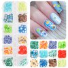 3 Boxes 3D Mixed Ocean Theme Nail Art Polymer Clay Slice Accessories Summer Shell Octopus Starfish Clownfish Nail Art Charms with Tweezers for DIY Nail Art Designs Manicure Decoration