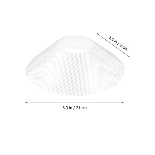 DOITOOL 10pcs 21cm Round Range Hood Filter Net Kitchen Ventilator Cooking Range Hood Filter Mesh Replacement Grease Mesh Cooker Hood Kitchen Tools