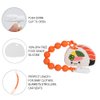 Baby Teething Toys,Food Grade Silicone Teether with One-Piece Pacifier Clip Holder,Shower Gift,Highly Effective Pain Relief for 3 Months+ Boy and Girl,BPA Free,Freezer Safe. (Sushi)