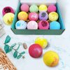 Beautifier Life Dry Skin Moisturizer Bath Bombs Gift Set 12, with Relaxing Scents Made from Essential Oils for Bubble and Spa Bath, Handmade Christmas Gifts for Her / Him, Wife, Girlfriend