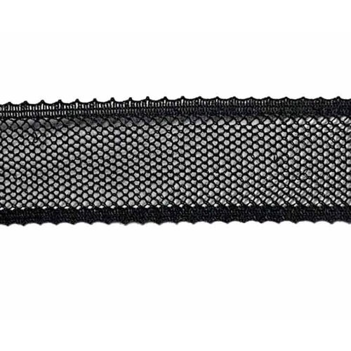 Wefting Lace - Used to Create Wigs and Clip-in Hair Extensions | Black | 5/8 X 36 (One Yard)