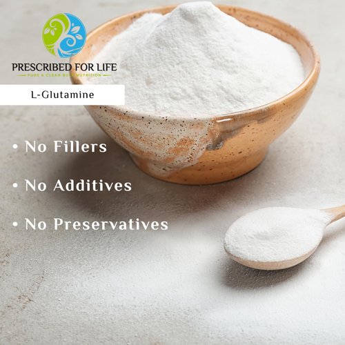 Prescribed For Life L Glutamine Powder | Pure L-Glutamine Amino Acids Supplement for Gut Health & Muscle Recovery | Gluten Free, Vegan, Kosher, Non GMO (1 kg / 2.2 lb)