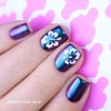 Whats Up Nails - Hibiscus Nail Vinyl Stencils for Nail Art Design (1 Sheet, 20 Stencils)