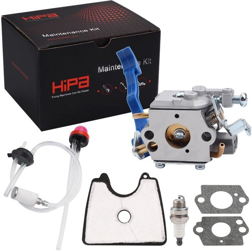 Hipa 125B Carburetor for Husq 125B 125BVX 125BX Jonsered B2126 BV2126 Leaf Blower Replace 545081811 590460102 C1Q-W37 Blower Carburetor Tune Up Kit Parts with 545112101 Filter