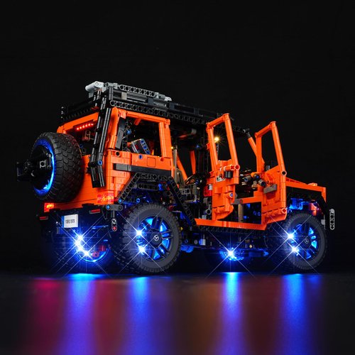 LED Light Kit Compatible with Lego Mercedes-Benz G 500 Professional Line Car, Lighting Set Compatible with Lego Technic 42177 Building Blocks Model (Lights Only, No Set)