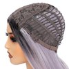 X-TRESS Long Straight Wig Purple Ombre Wig For Women Cosplay Halloween Wigs Synthetic Wig Include Wig Cap (Purple)