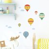 DECOWALL DS-8011 Colourful Hot Air Balloons Kids Wall Stickers Wall Decals Peel and Stick Removable Wall Stickers for Kids Nursery Bedroom Living Room (Small) d?cor