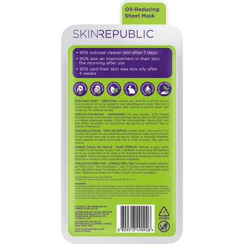 Skin Republic 3 pack Spots & Blemish Face Mask