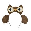 Owl Headband Ears and Face Woodland Creature theme birthday party favors, Brown