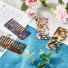 Patelai 4 Pcs Wide Tooth Comb Detangling Combs Cellulose Acetate Comb for Women Wide Tooth Tortoise Leopard Pocket Tangle Comb for Curly Long Thick Wet or Dry Hair