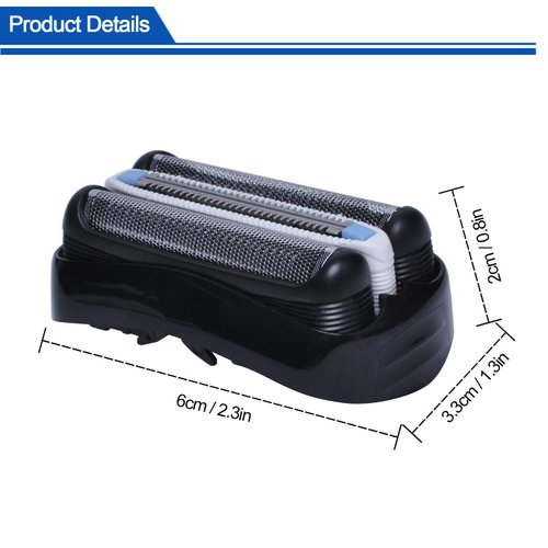 32B Foil & Cutter Shaver Replacement Part for Braun Series 3, Compatible with Braun 310S 320S 330S 340S 360S 380S 350CC 370cc-4 390cc-4 Shaver Foil Cartridge Cassette Head