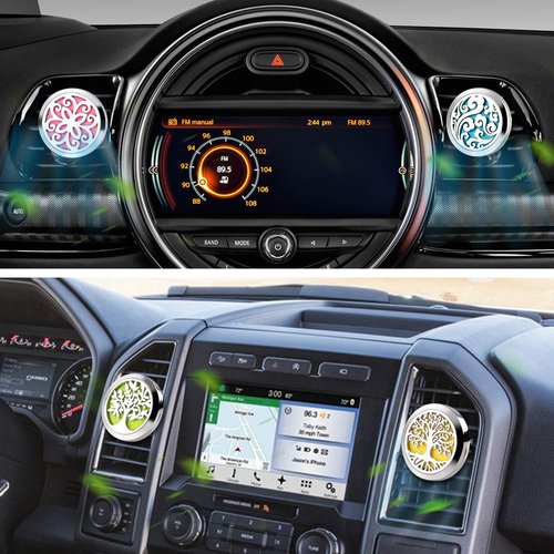 Maromalife 4 PCS Car Diffuser Vent Clip Diffuser Car Clip 30mm Aromatherapy Essential Oil Diffuser Car Clip with 40 Felt Pads, Gift for Women/Men, Mothers Day, Christmas, Birthday