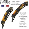 Camila Paris CP2240/2 French Hair Barrettes Clips for Women, Handmade, Girls Side Slide-in Barrette Clip, Hair Accessories for Women. Strong Hold No Slip Grip Fashion Durable Styling, Made in France