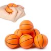 Wang-Data 24 Pack | 2.5" inch Basketball Stress Ball, Mini Foam Squeeze Sports Ball Toy - Pressure Relieving Health Balls, School, Classroom, Party Favors (2.5" Inches)