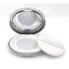 BesYouSel 5g Empty Compact Powder Empty Refillable Loose Powder Box Case Plastic Portable Mini Makeup Loose Powder Puff Box with Container Holder Powder Puff and Sifter,Pack of 5