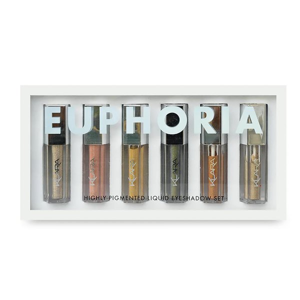 Klara Cosmetics Euphoria Box Set - Light Catching Eye Shadow Collection - Cream Eyeshadow for Main Character Energy - Shimmery Eye Makeup - 6 Pc