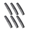 Shapenty 7 Inch Classic Black Plastic Hair Comb Pocket Men’s Beard Mustache Comb Bulk for Hairdressing Grooming and Styling, 6PCS