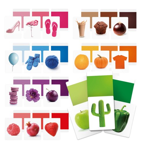 HEADU Colors Flash Cards Montessori, Educational Toys for Boys and Girls Ages 2-5 Years Old, Toddler Learning Toys, Teacher Homeschool Supplies, Birthday
