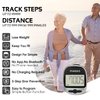 PINGKO Track Steps Multi-Function Portable Sport Pedometers Step/Distance/Calories Counter Fitness Tracker - Black…