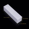Senkary 12 Pack Nail Buffer Block 4 Sided Nail File Sanding Block Buffing Blocks for Natural and Acrylic Nails, Medium Grit (White)