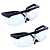 HQRP 2 pair Protective Glasses/Safety Goggles for Wood Metal cutting, Chipping, Grinding, Sanding, Polishing, Soldering, Machining