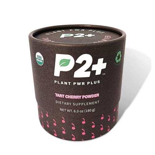 P2+ Tart Cherry Powder - Workout Recovery and Sleep Aid - Helps Reduce Muscle Soreness and Inflammation - Improve Sleep Quality - No Sugar Added - USDA Organic Certified - 30 servings, Take Daily