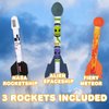 ArtCreativity Space Rocket Launcher for Kids - Rocket Launcher Toy Includes 3 Foam Rockets, Base, and Pad - Jump Rocket Launchers for Toddlers - Stomp Rockets for Kids Ages 3 4 5 6 7 8+ - Outdoor Toys
