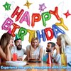iPartycool Happy Birthday Balloon, 24pcs Birthday Decorations, Happy Birthday Banner, Birthday Party Decorations with 6pcs Star Balloons, Happy Birthday Sign for Kids Adults Birthday Party Supplies
