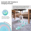 Interactive Cat Toy Ball，USB Rechargeable Automatic Cat Toy，Cat Balls Automatic Moving Rolling Cat Toys for Indoor Cat Kitten，Smart Ball Cat Toy Gift for Your Kitty (Blue)