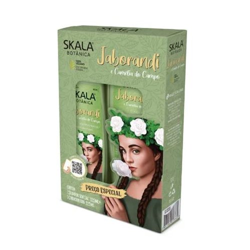 Skala - Linha Botanica - Kit Shampoo e Condicionador Jaborandi e Camelia Do Campo (2 x 325 Ml) - (Botany Collection - Set Jaborandi & Camellia Shampoo and Conditioner (2 x 11 Fl Oz))