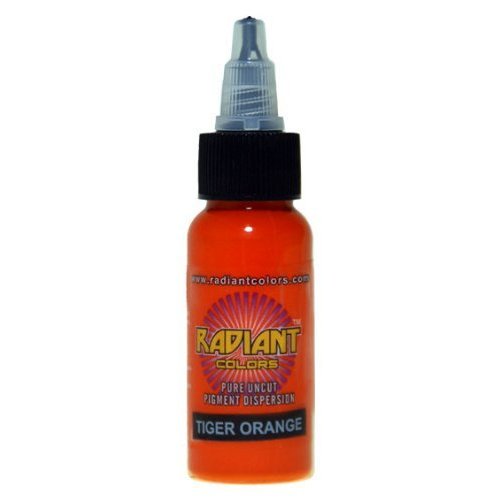 Radiant Colors - Tiger Orange - Tattoo Ink 1oz MADE IN USA by Radiant Colors