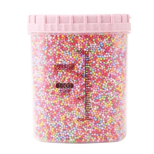 DECORA 80000 Pieces Foam Balls Slime Supplies Colorful Foam Beads 2-3mm for Kids Art Homemade Slime, Wedding and Party Decorations