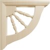 Ekena Millwork BKT01X07X07ADRW Andrea Wagon Wheel Wood Brackets, 1 1/2"W x 7"D x 7"H , Rubberwood