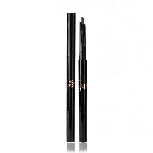 Anecoes Automatic Double Ended Eyebrow Pencil, Waterproof Natural Makeup, Long-lasting Easy Wearing Eyebrow Pen With Eyebrow Brush (black)