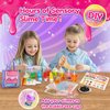 Trubic Slime Boba Tea Making Kit for Girls Ages 8-12, 12PCS Bubble Tea Cups, 500ml Clear Slime, 11 Slime Charms and More, DIY Sweet Slime Kit, Christmas & Easter Party Favors for Kids