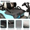 10L0L Universal Golf Cart Seat Covers Towel/Blanket with Armrest for EZGO, Club Car- 50 x 30inch - Dark Grey- All -Weather Protection- Perfect for 2-Person Seat